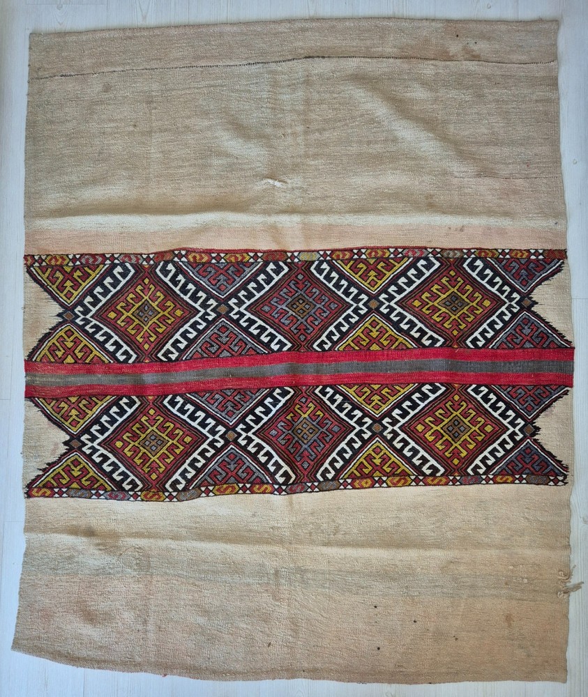 Antique Saddle Bag, Anatolian Zili Rug, Wool, Handmade, Hand Woven Saddle Bag