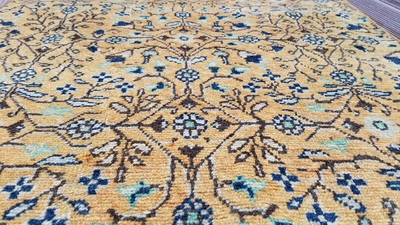 Beautiful Cr1930-1939s Antique Wool Pile Floral Hereke Runner Rug 2 '4"× 9'3" gallery