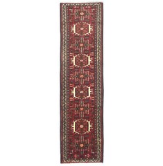 2’4 X 9’5 ft Vintage Handmade Oriental Runner Rug Tribal Geometric Carpet