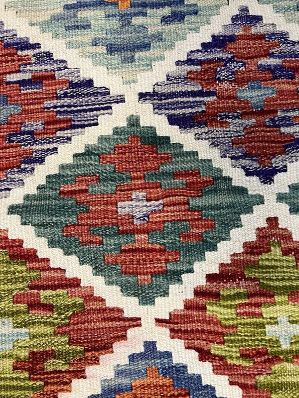 Vintage Kilim Traditional Hand Made Oriental Wool Kilim 5ftx3.2ft 141cmx103cm gallery