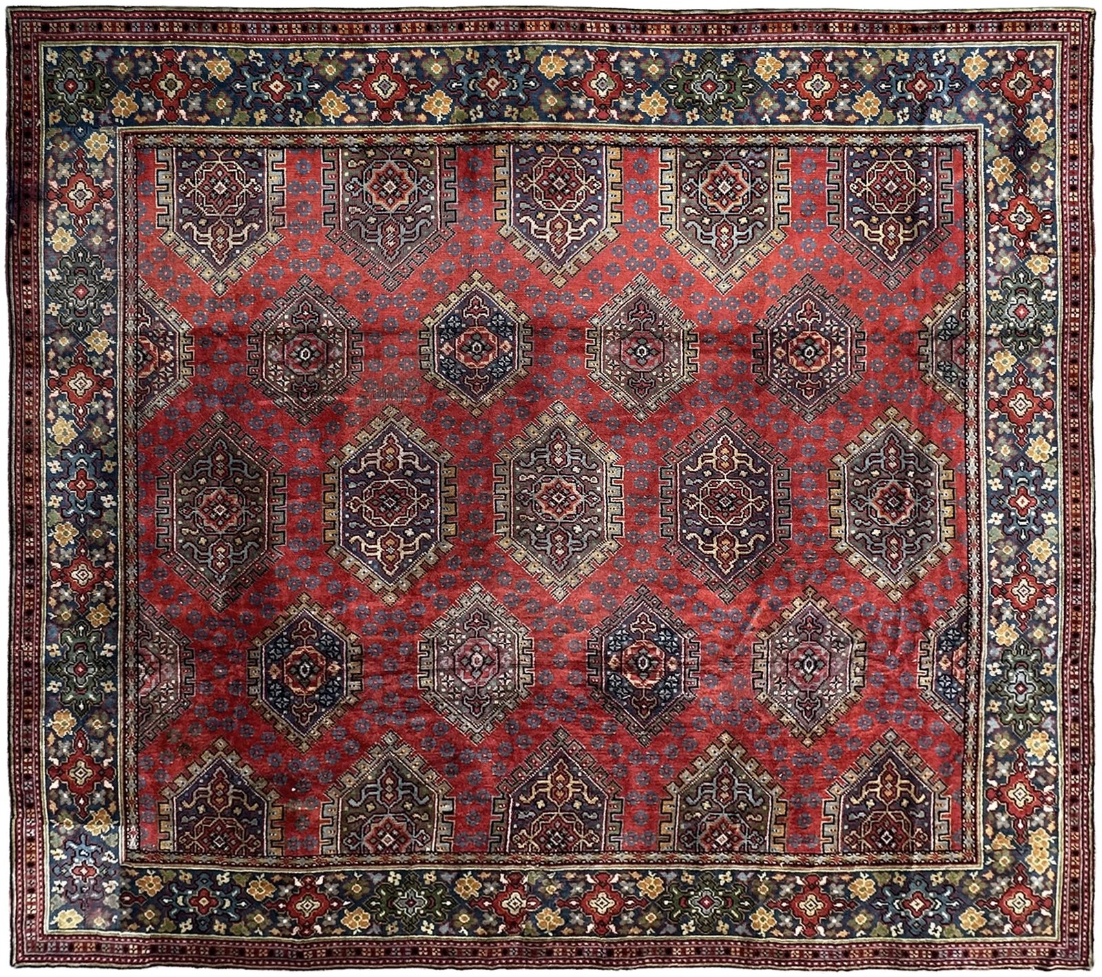 14X18 Antique English Donegal Rug Fine Arts & Crafts Geometric 422x 554cm C.1910 gallery