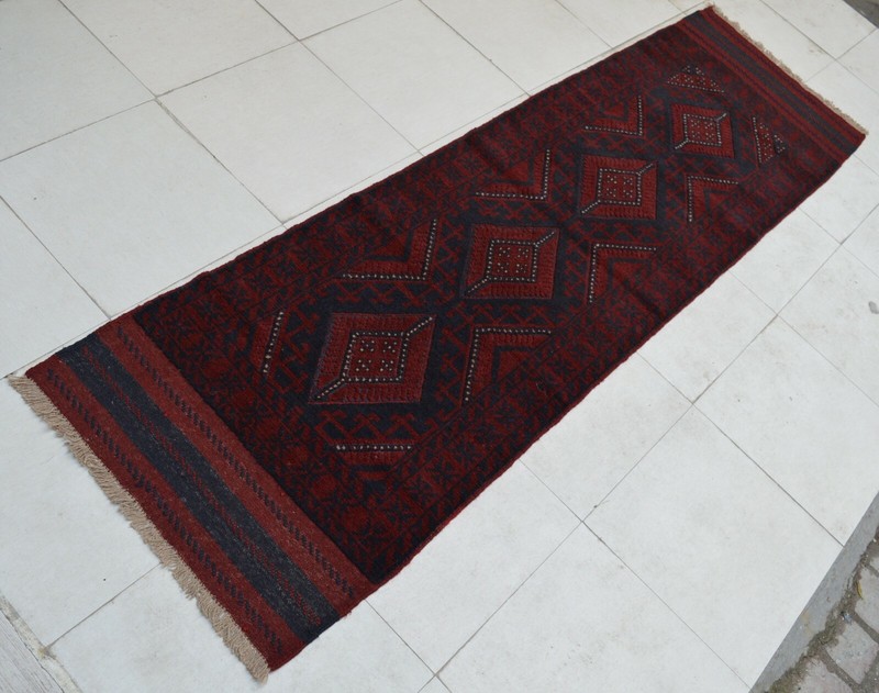 2'1 x 7'6 ft Handmade afghan tribal mushvani wool runner rug, hallway runner rug gallery