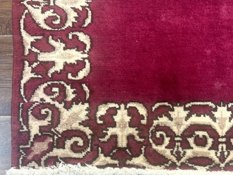Per'sian Ker'man Runner Rug3x16, Handmade Red Carpet Runner Semi Antique Vintage gallery
