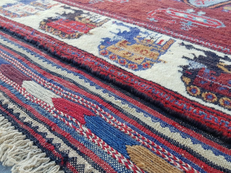 6'3"x4'6" ft Baloch War Rug Handmade Afghan War Rug Trible Shindand Rug war art gallery