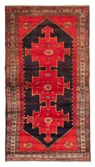Vintage 4’4″ x 7’10” Traditional Hand Knotted Vegetable Dye Wool Area Rug