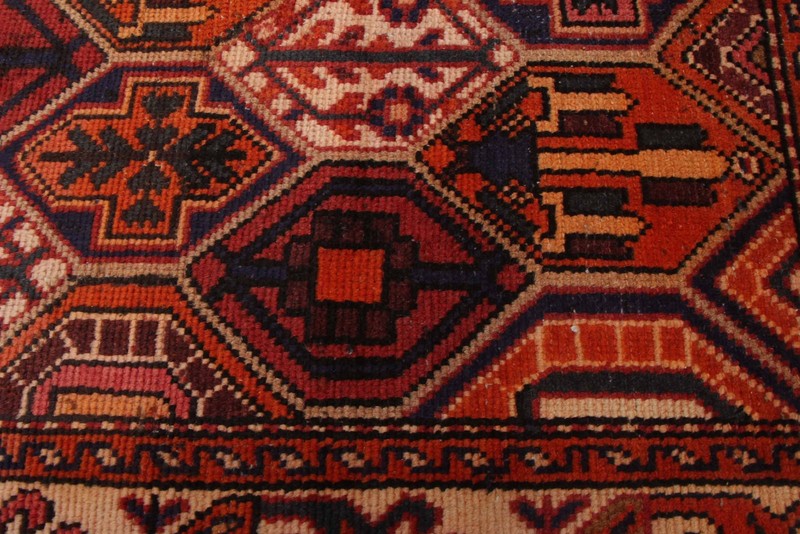 Vintage 6'7" x 9'3" Traditional Hand Knotted Vegetable Dye Wool Area Rug gallery