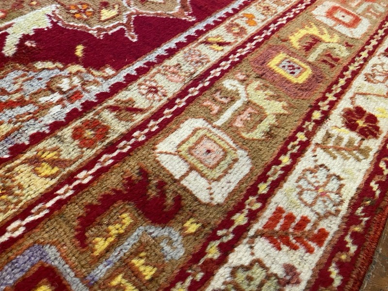 Antique 1900-1939s Exclusive Turkish Wool Pile Carpet 3’6”x5’6” gallery