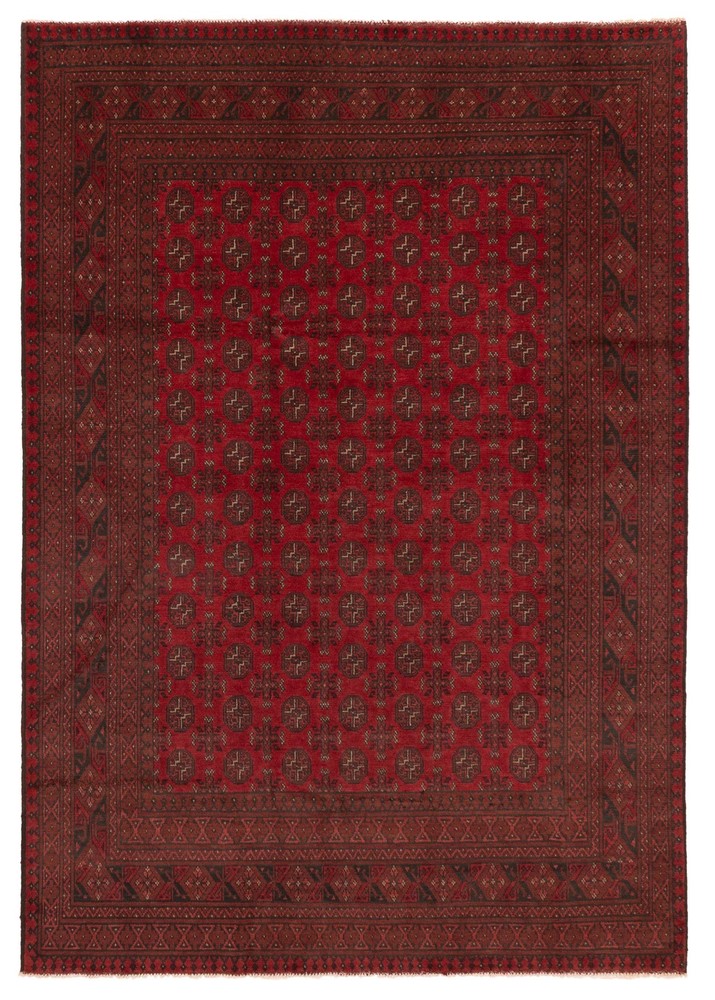 Traditional Vintage Hand-Knotted Oriental Carpet 6'7" x 9'5" Wool Area Rug
