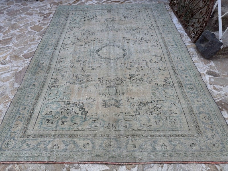 Turkish Antique Rug 7’10” x 10’10” gallery