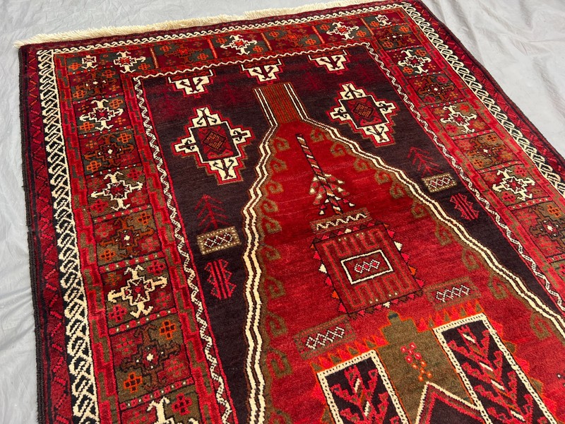 5x9 Vintage Afghan Mowri Turkmen Wide Rug Hand Knotted Wool Oriental Boho Carpet gallery