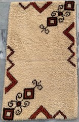 Vintage Mid-Century Scandinavian: Long-Pile Rya Shags, Traditional Rug (2×4 ft.)