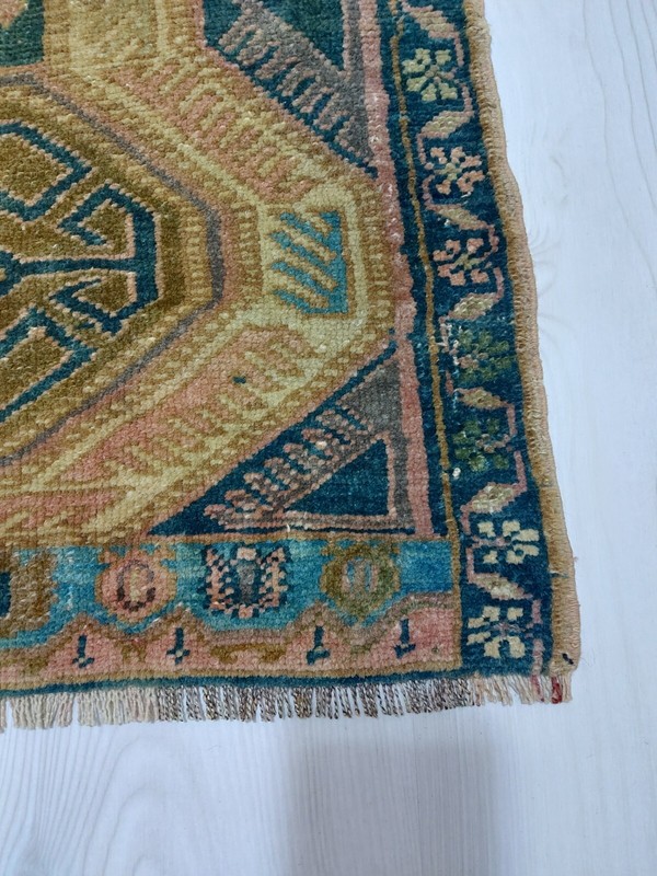 Rare Antique Rug Medium Runner Rug Handmade Old Decor Rug Free Shipping Rug n gallery