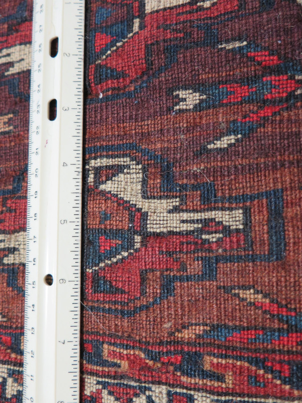 Yomud Turkmen storage bag face chuval, circa 1920, fine condition, 41" x 31" gallery