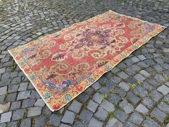 Handmade rug,Turkish rug,Wool rug,Bohemian area rug,Home decor 4,1 x 7,3 ft