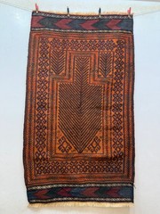 Vintage Fabulous Hand Woven Afghan Prayer Design Wool Weaving Kilim Rug Carpet