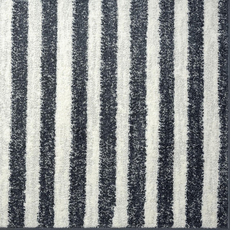Moroccan Area Rugs Dark-Gray Striped Modern Living Room Carpet Large Carpet gallery
