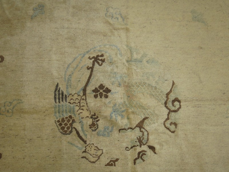 Antique Chinese Peking Dragon Rug Size 6'X8'9'' gallery