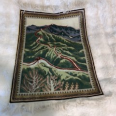 Chinese Great Wall Silk Hanging, Handmade, Great Wall Of China, Rug Tapestry