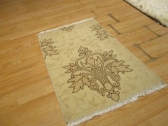 2×3 MODERN AGRA ABC COLLECTION HANDMADE-KNOTTED WOOL RUG #19
