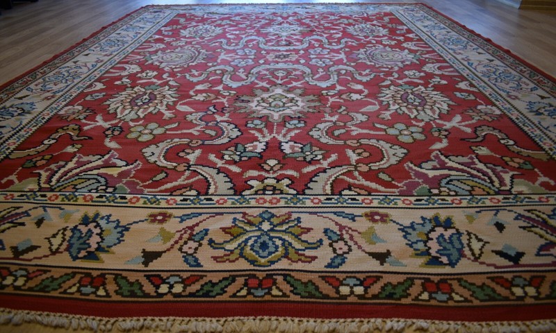 Gorgeous Mid 2Oth Century Ottoman Design E. European Sharkoy Kilim Free Shipping gallery