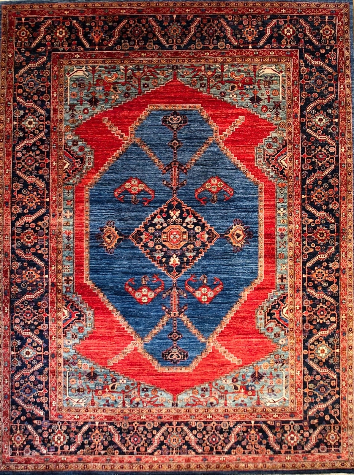 Hand-knotted Rug (Carpet) 9X11'8, Choeb Rang mint condition gallery