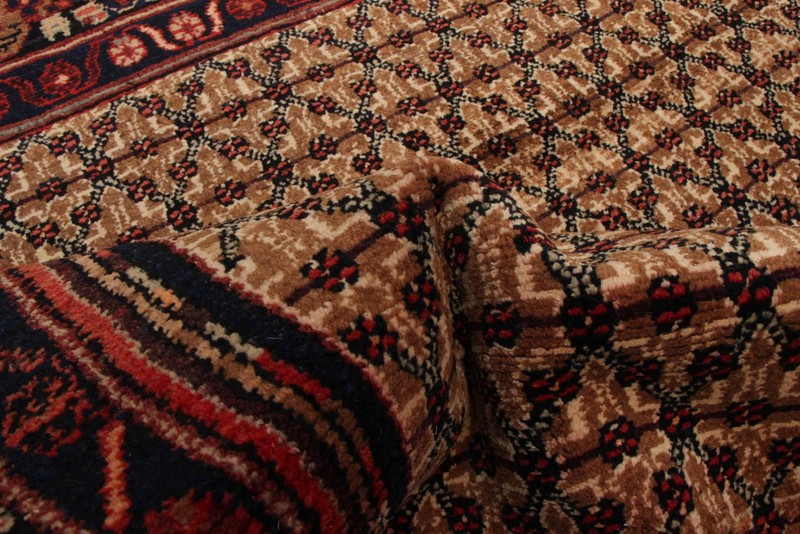 Vintage 4'1" x 5'11" Traditional Hand Knotted Vegetable Dye Wool Area Rug gallery