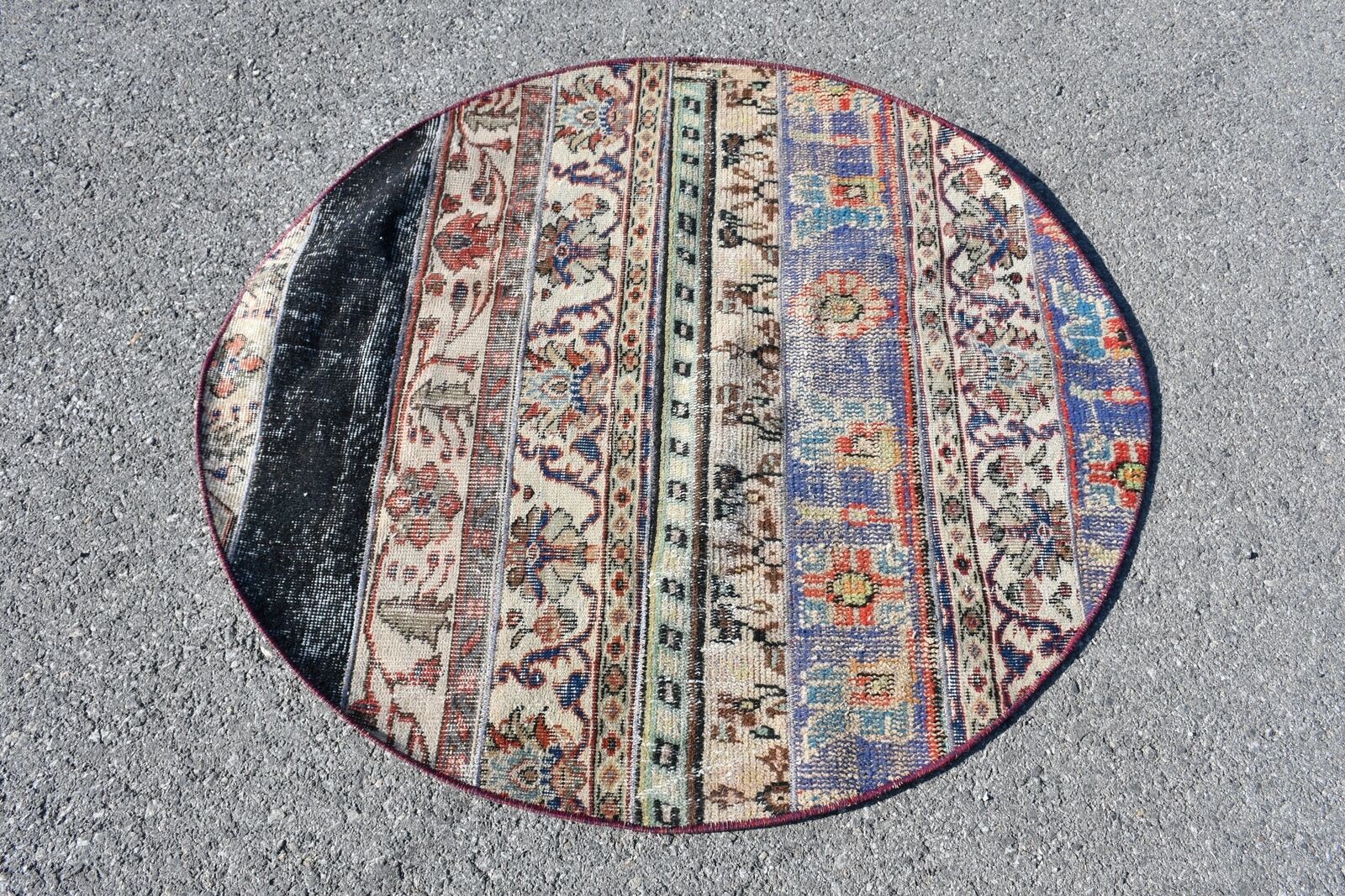 Turkish Rugs, Cool Rug, 3.9x3.9 ft Accent Rug, Old Rug, Vintage Rug, Oushak Rug gallery