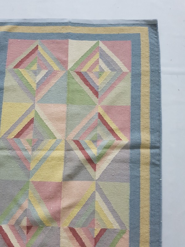 Vintage Handmade Traditional Beautiful Scandinavian Floor Rug Carpet 146x95 cm gallery