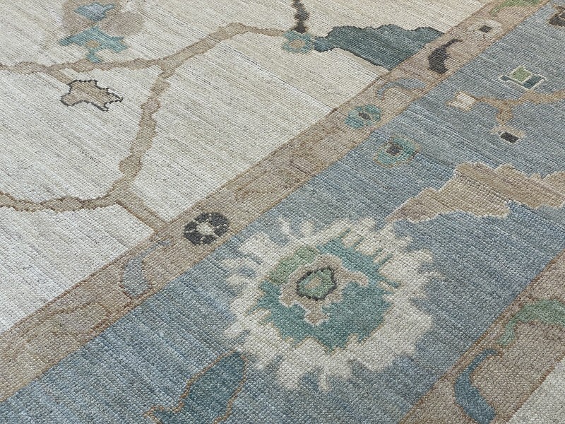 Vivid Oushak - Vintage Turkish Rug - Tribal Carpet - 13 x 17 ft. gallery
