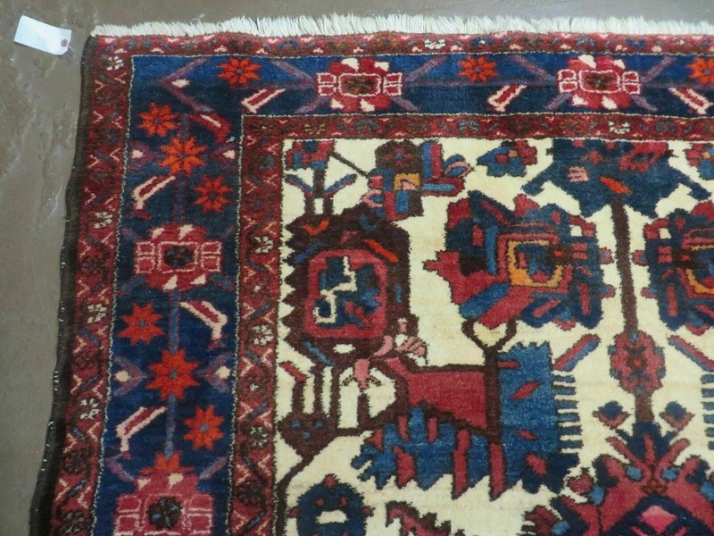 Antique Per'sian Tribal Rug 6x10, Wide Runner, Kalegy, Hand Knotted, Geometric gallery