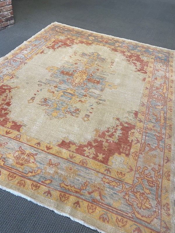 Spectacular Rare Oushak vintage Pre 1900 Area Rug Old Collective 7 X 9 Ft gallery