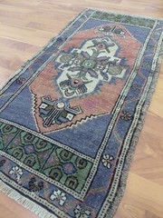 Geometric Old Design Rug Antique Handmade Wool Rug Free Ship Rare Rug