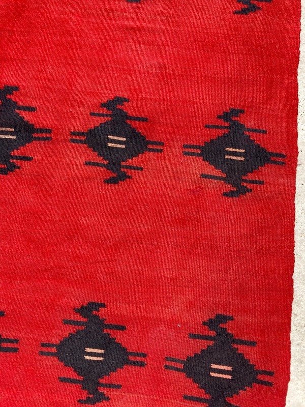 Vintage Handmade Traditional Lovely Turkish Kilim Floor Rug Carpet 223x140 cm gallery