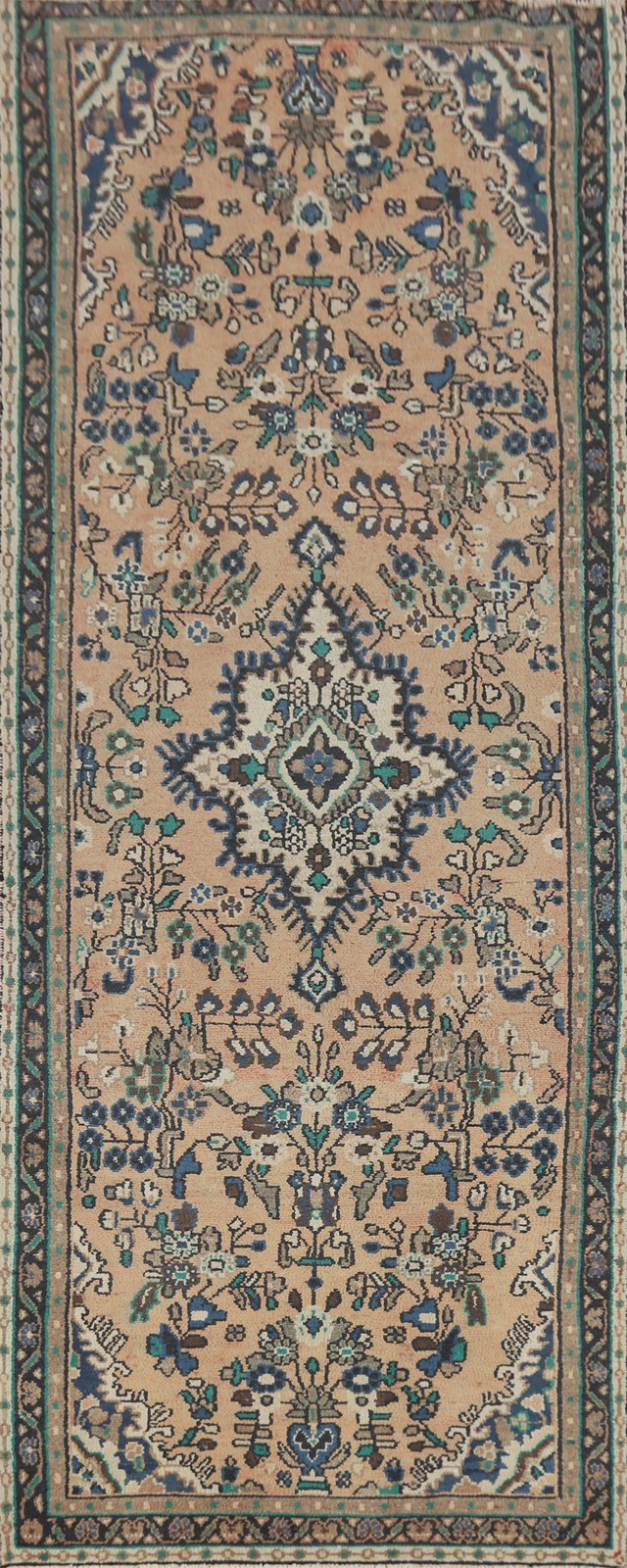 Vintage Wool Handmade Runner Rug 3x10 Floral Traditional Hallway Carpet gallery