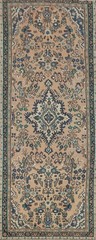 Vintage Wool Handmade Runner Rug 3×10 Floral Traditional Hallway Carpet