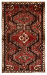 Vintage Traditional Hand-Knotted Area Rug 3’1″ x 4’11” Oriental Wool Carpet