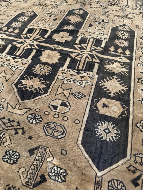 Vintage Hand Knotted Turkish Anatolian Tribal Wool Rug 50.5” x 73” Geometric gallery