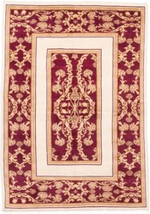Vintage Hand-Knotted Area Rug 5’11” x 8’5″ Traditional Oriental Wool Carpet