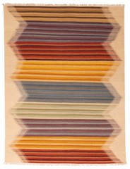 Vintage Hand Woven Area Rug 7’7″ x 9’11” Traditional Wool Oriental Carpet