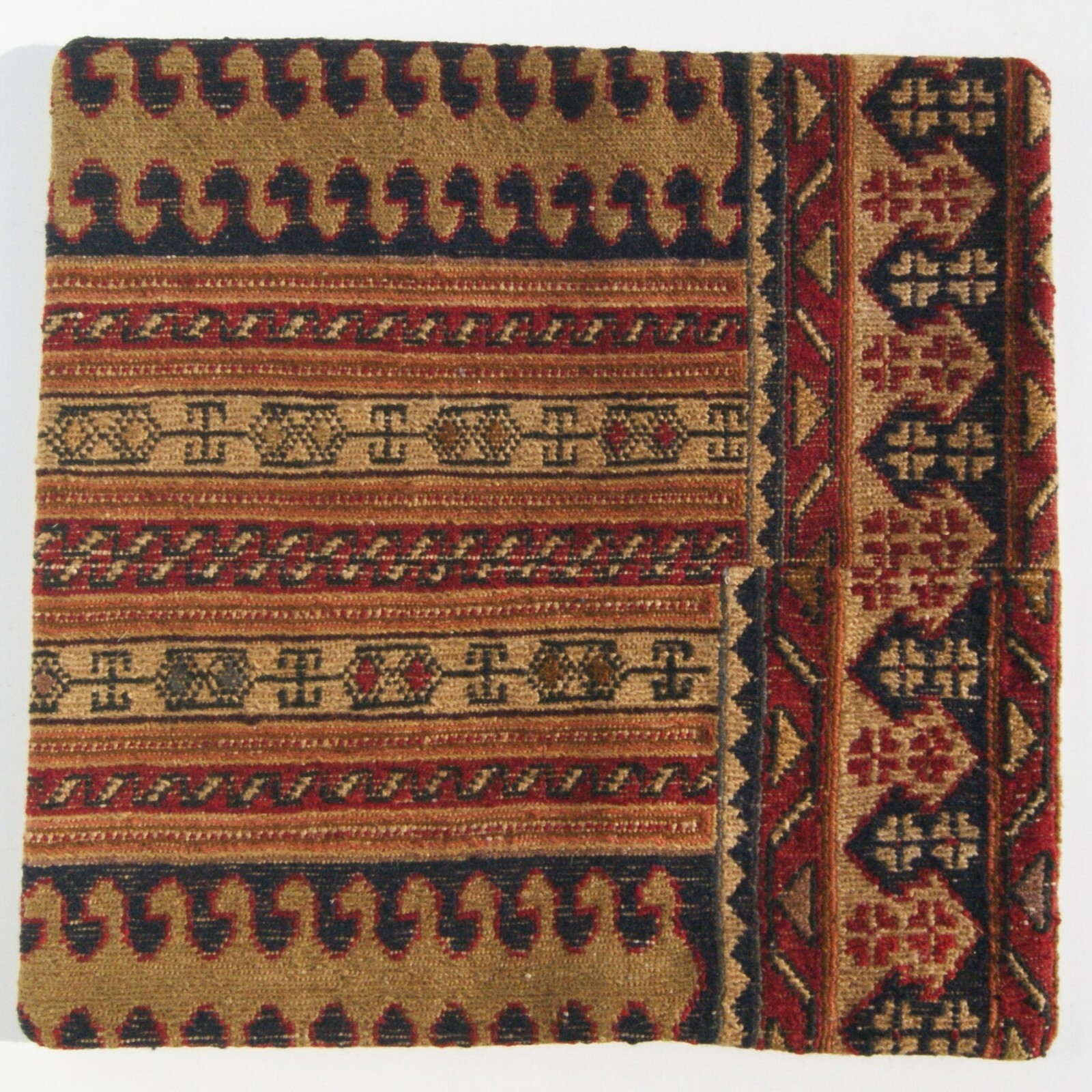 Vintage 18"x18" Boho Kilim Pillow - Handwoven Cushion Cover for Home Living gallery