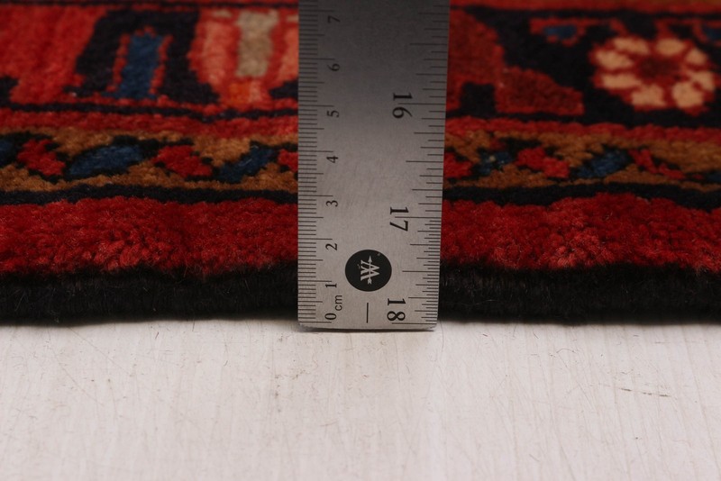Vintage Hand-knotted Runner Rug 3'9" x 10'11" Traditional Oriental Wool Carpet gallery