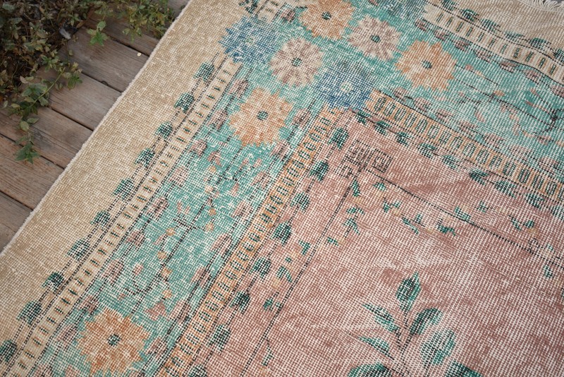 Turkish Rug 6x10 Handwoven Oushak Rug 210x326cm Natural Wool Carpet Muted Rug gallery