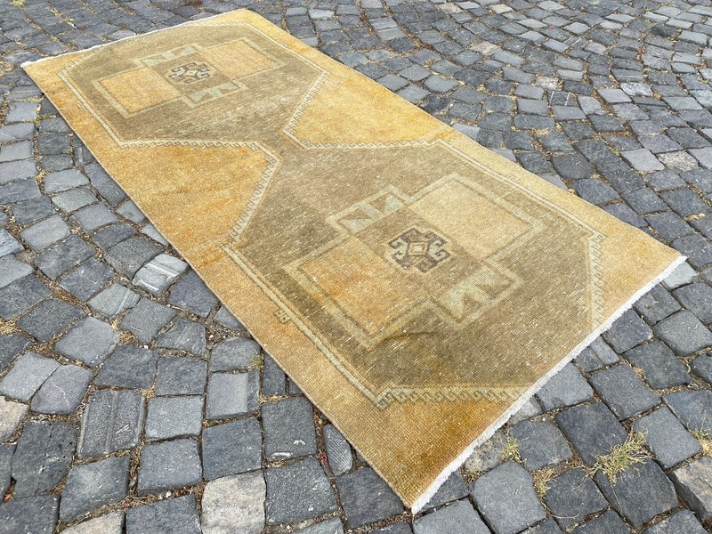 Handmade Wool Rug, Bohemian Area Rug, Turkish Vintage Rug, Home Rug,3,1 x 6,6 ft gallery