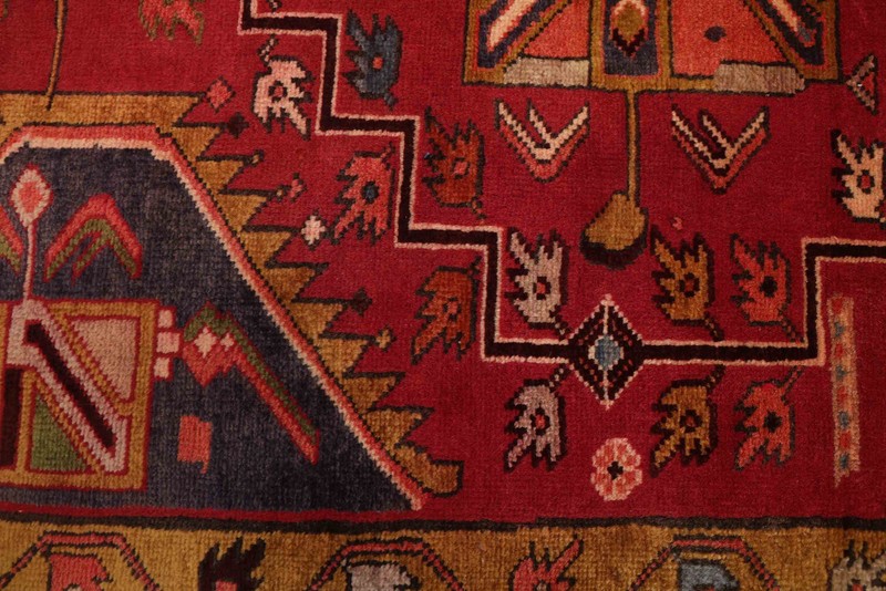 4'3" x 9'8" Vintage Hand-knotted Runner Rug Traditional Oriental Wool Carpet gallery