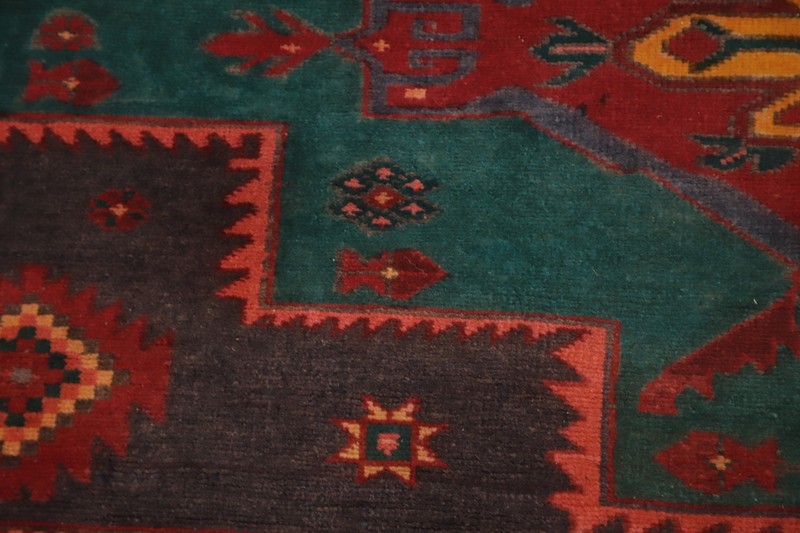 Geometric Traditional Style Area Rug 5x10 ft Hand-knotted Wool Vintage Carpet gallery
