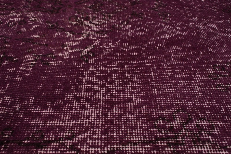 Vintage Purple Traditional 3'9" x 7'7" Hand-Knotted Oriental Wool Area Rug gallery