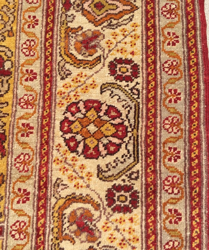 ANTIQUE GORDES RUG Circa : 1890 Size 4' 5" x 6' 6" gallery