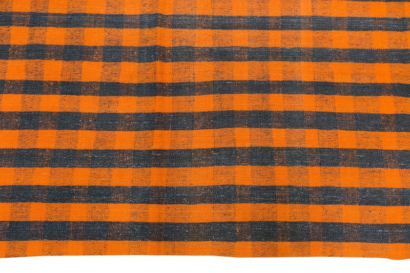 Striped Kilim Rug,Vintage Minimal Kilim Rug,Turkish Kilim Rug, 6'11 x 8'1 ft gallery