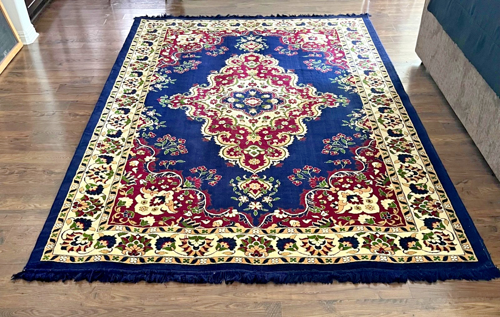Vintage Turkish hand made rug, made in Instanbul, Turkey, Original Owner, 1980's gallery