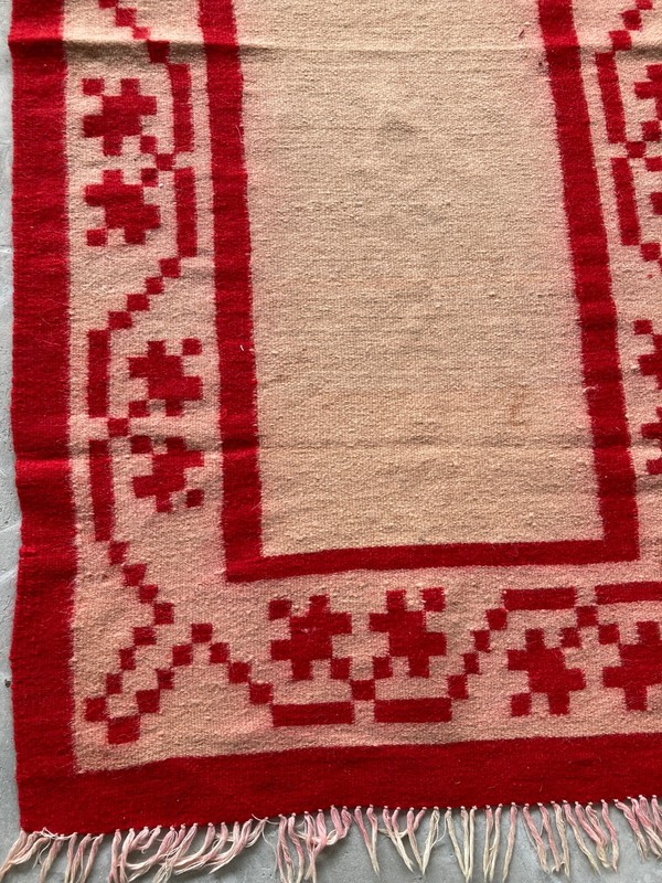 Vintage Traditional Handmade Beautiful Turkish Kilim Floor Rug Carpet 149x75 cm gallery